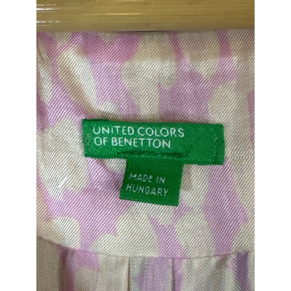 United Colors of Benetton Pink Babydoll Dress Women XS Coquette Mini Soft Girl - Picture 8 of 9